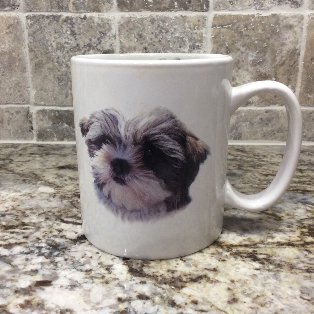 Lot of 3:Coffee Mug, I ❤️ My Shih Tzu Magnet, BEWARE Guard Shih Tzu On Duty Sign